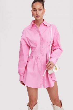 Roze dames jurk Loavies - 19053012300